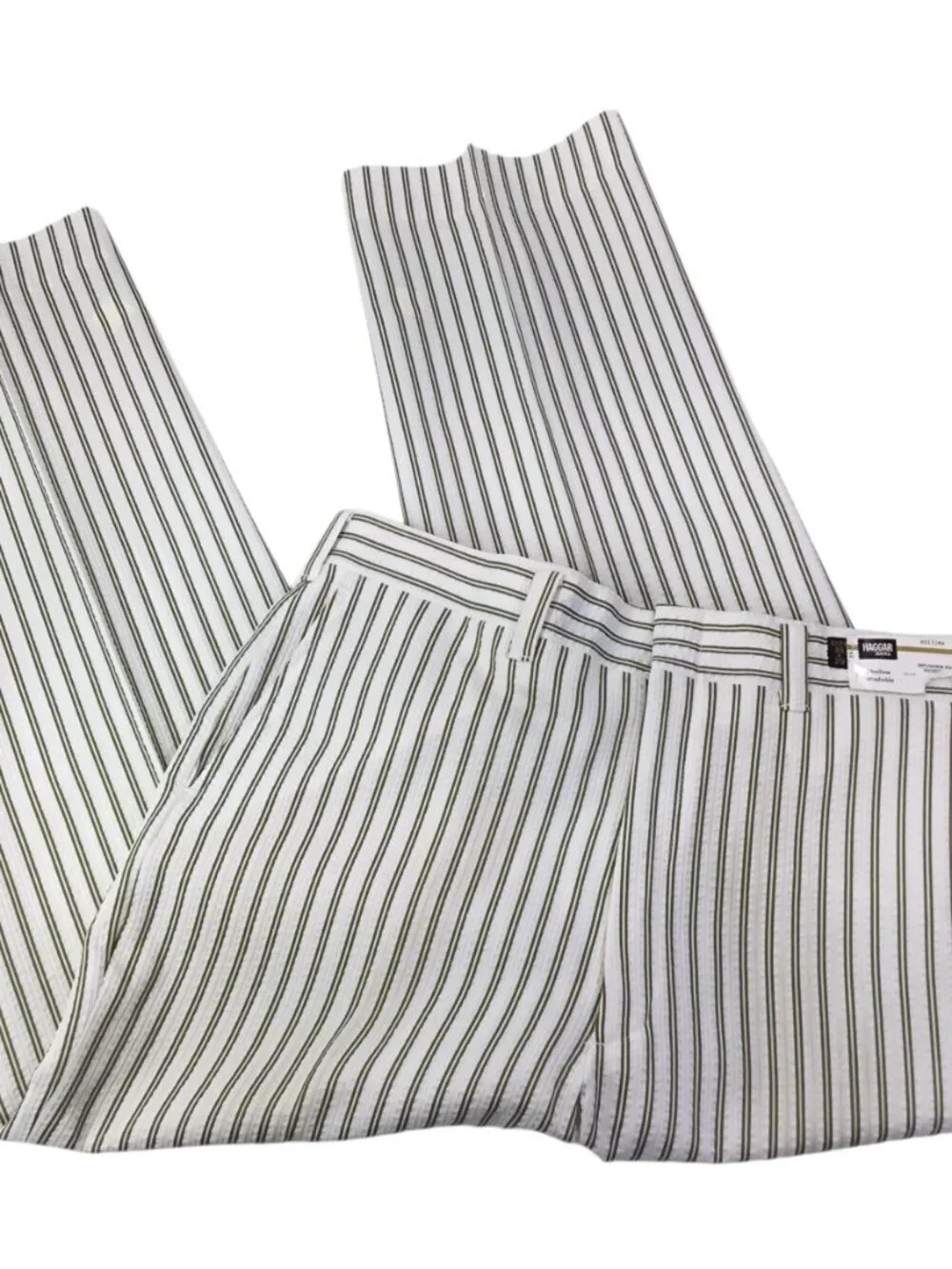 Vintage Haggar Seersucker Men's Pants NWT Stretch Textured 38 X 29 Polyester NOS